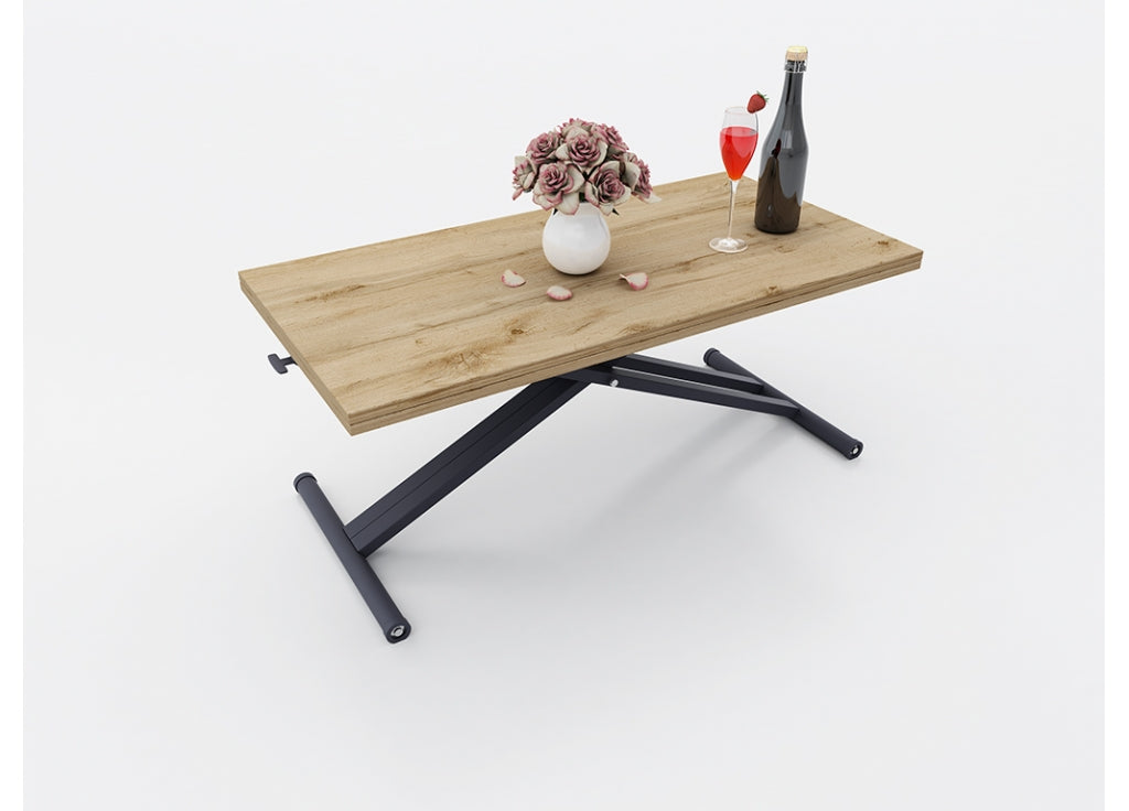 Разтегателна маса с повдигащ механизъм ХАВАНА – Дъб Вотан 5