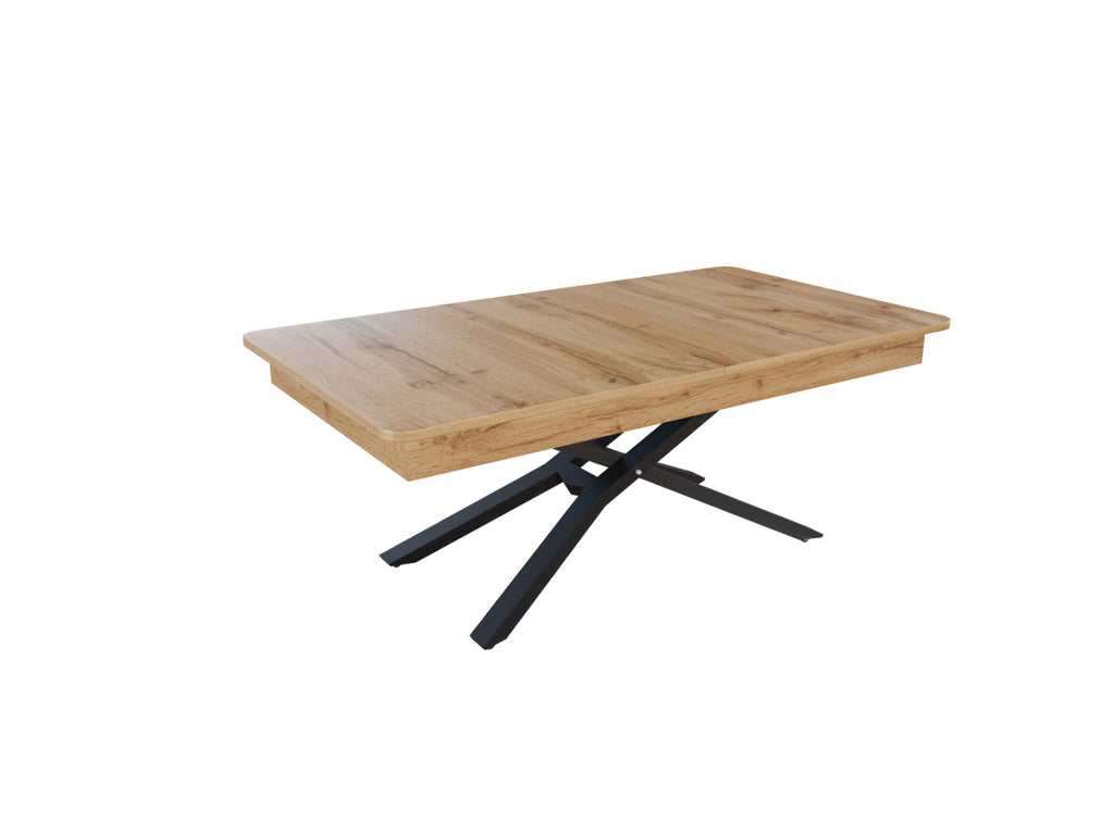 Разтегателна маса с повдигащ механизъм МЕГАРА – дъб Вотан 3
